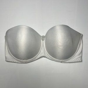 Fredricks of Hollywood Strapless Bra in White, Size 34D
